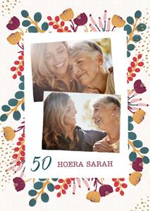 Greetz  Verjaardagskaart - Hoera Sarah