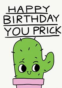 Jolly Awesome  Verjaardagskaart - cactus