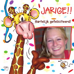 Doodles  Verjaardagskaart - foto - giraffen
