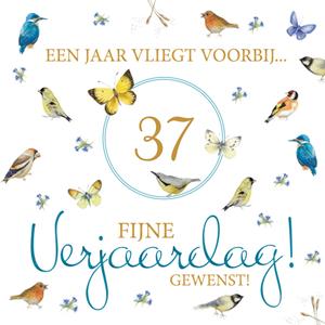 Janneke Brinkman Verjaardagskaart -  - Vogels