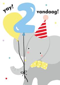 Greetz  Verjaardag - Olifant - 2