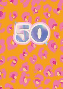 Hotchpotch Funky Town - Verjaardagskaart - 50