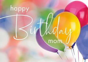 Paperclip  Verjaardagskaart - Happy birthday mom
