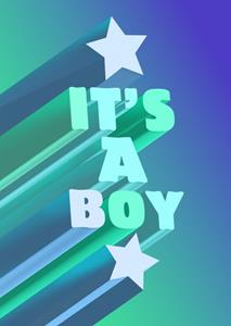 Greetz  Geboortekaart - it's a boy