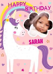 Greetz  Verjaardagskaart - unicorn met naam