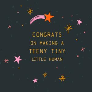 Greetz  Geboortekaart - teeny tiny human