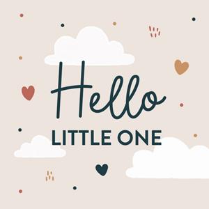 Papercute  Geboortekaart - hello little one