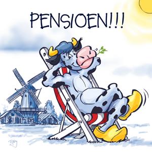 Old Dutch  Pensioen kaart - Koe