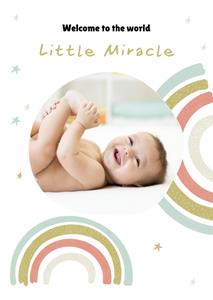 Greetz  Geboorte kaart - Little Miracle