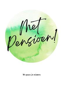 Bright Spot  Pensioen kaart - we gaan je missen