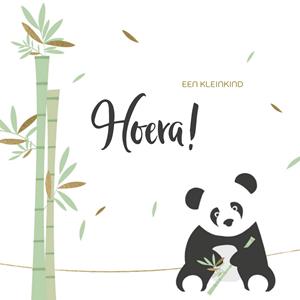 Greetz  Geboorte kaart - Een kleine panda
