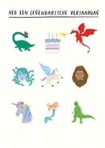 Pigment  Verjaardagskaart - illustraties