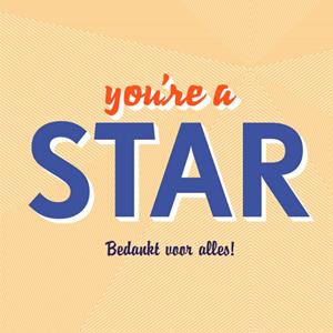 Greetz  Pensioen kaart - You're a star