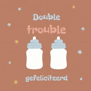 Greetz  Geboortekaart - Double trouble