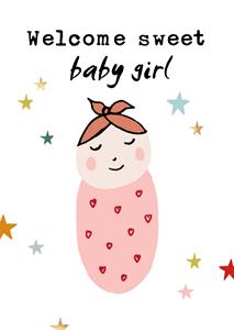 Greetz  Geboortekaart - Baby girl