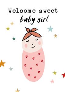 Greetz  Geboortekaart - Baby girl