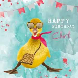 TMS  Verjaardagskaart - Eend - Chick