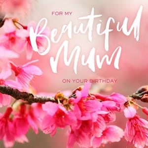 Greetz  Verjaardagskaart - beautiful mom floral