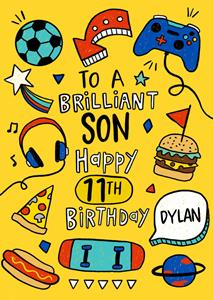 Greetz  Verjaardagskaart - Brilliant son