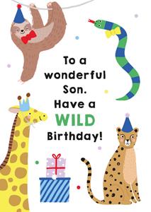 Greetz  Verjaardagskaart - Wild birthday!