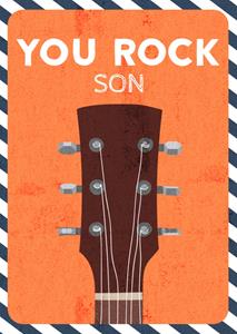 Greetz  Verjaardagskaart - You rock son