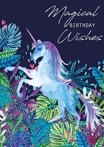 Greetz  Verjaardagskaart - unicorn