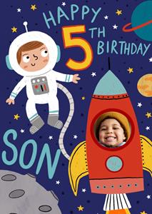 Greetz  Verjaardagskaart - Astronaut met leeftijd