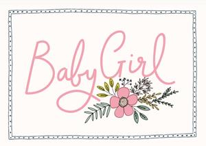 Greetz  Geboortekaart - babygirl