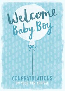 Greetz  Geboortekaart - welcome baby boy