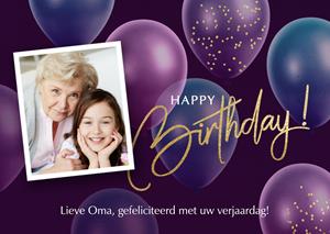 Luckz  Verjaardagskaart - Oma