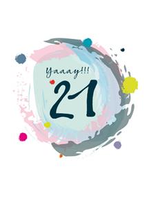 Papagrazi  Verjaardagskaart - Yaaay!!! 21