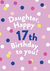 Greetz  Verjaardagskaart - Happy 17th birthday