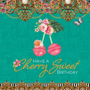 Melli Mello  Verjaardagskaart - Cherry Sweet Birthday