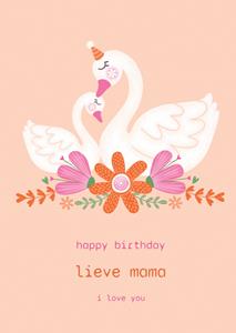 Marieke Witke  Verjaardag - Zwaan - Mama