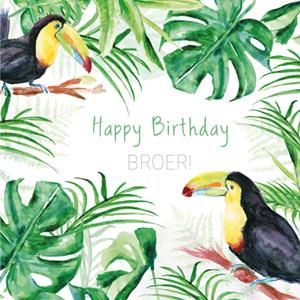 Michelle Dujardin  Verjaardagskaart - Tropisch