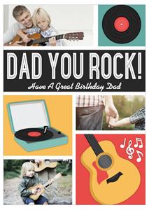 Greetz  Verjaardagskaart - fotokaart you rock
