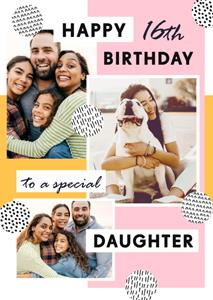 Greetz  Verjaardagskaart - fotokaart dochter