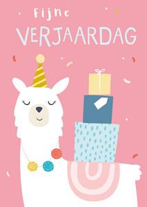Klara Hawkins  Verjaardagskaart - alpaca