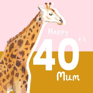 Millicent Venton  Verjaardagskaart - giraf
