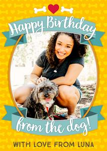 Greetz  Verjaardagskaart - fotokaart hond