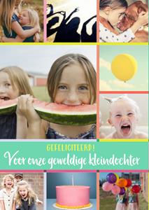 Greetz  Verjaardagskaart - Fotokaart kleindochter