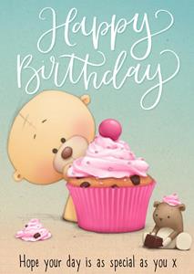 Uddle  Verjaardagskaart - cupcake