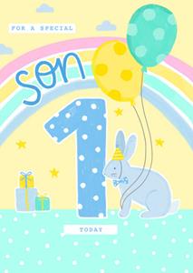 Greetz  Verjaardagskaart - For a special son