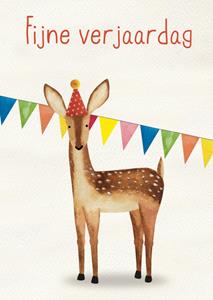 All the best cards  Verjaardagskaart - hertje