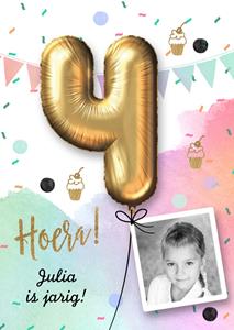 Luckz  Verjaardag - 4 jaar - Meisje