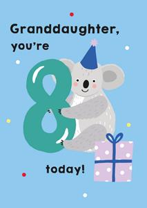 Greetz  Verjaardagskaart - Koala met leeftijd