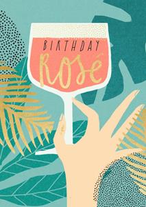 Pigment  Verjaardagskaart - wijn