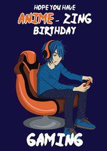 The London Studio Cupsie's - Verjaardagskaart - Anime-zing - Gamen