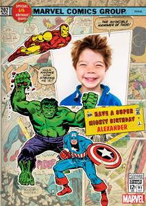 Marvel  Verjaardagskaart - met foto en naam