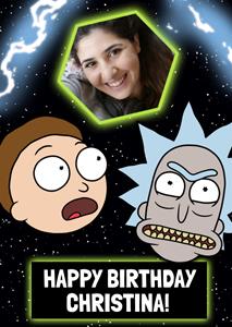 Rick and Morty  Verjaardagskaart - Met foto